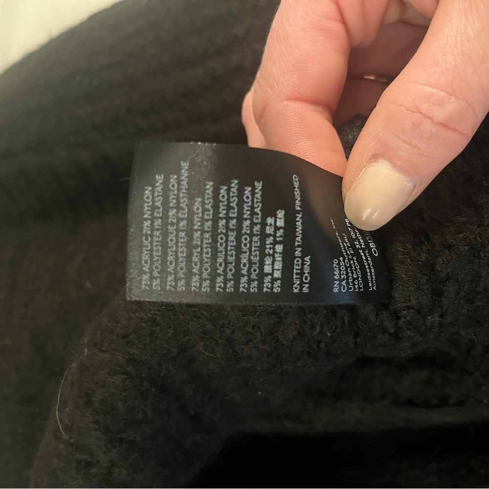 Free People XL Black Oversized Sweater - Picture 3 of 8